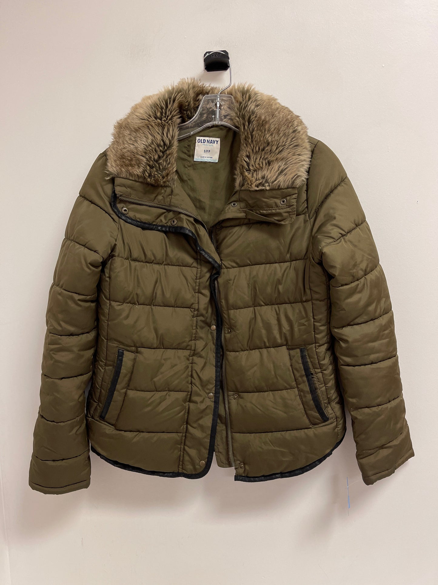 Jacket Puffer & Quilted By Old Navy In Green, Size: S