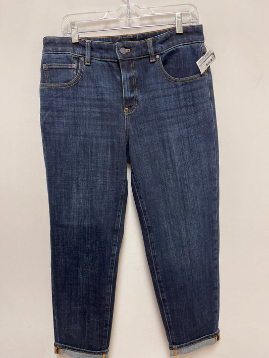 Jeans Straight By Talbots In Blue Denim, Size: 8