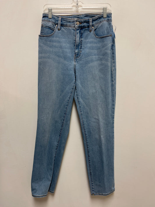 Jeans Straight By Talbots In Blue Denim, Size: 10