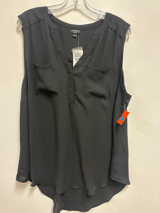 Top Sleeveless By Torrid In Black, Size: 1x