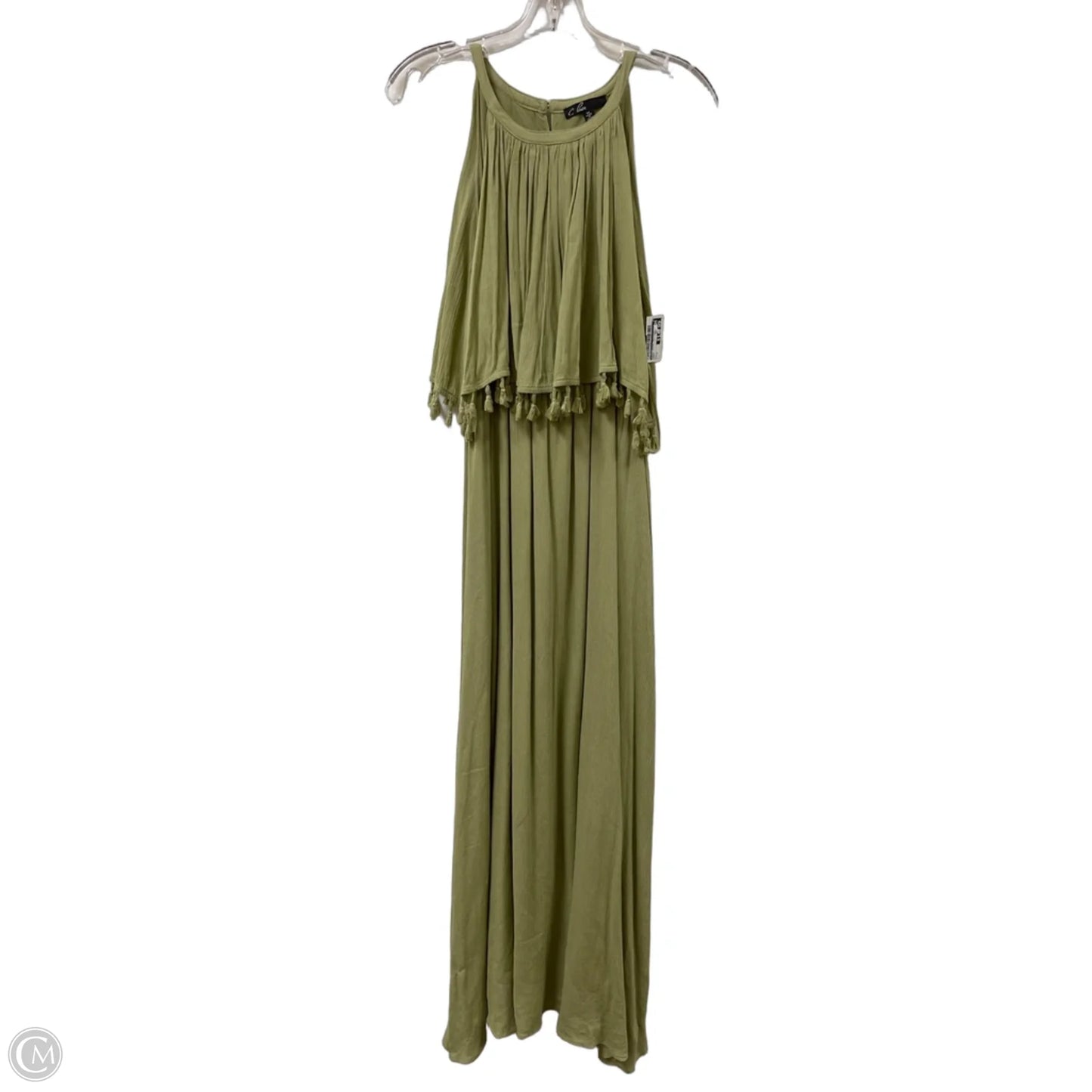 Dress Casual Maxi By C Luce In Green, Size: M