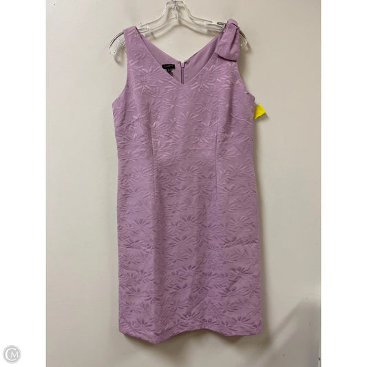 Dress Casual Midi By Talbots In Purple, Size: L