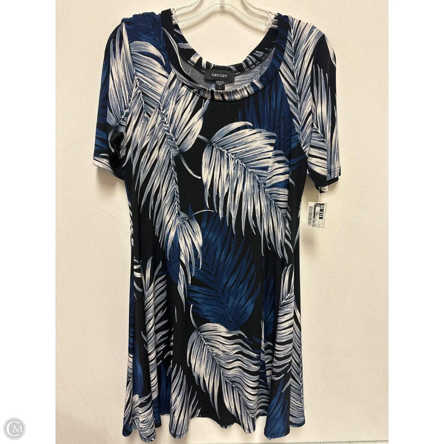 Dress Casual Midi By Karen Kane In Blue, Size: L