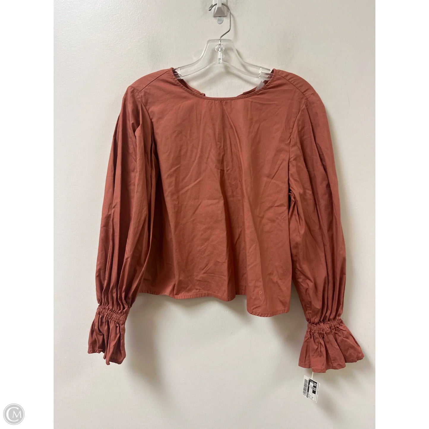 Top Long Sleeve By Divided In Orange, Size: M