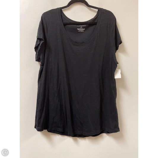 Top Short Sleeve By Boutique + In Black, Size: 1x