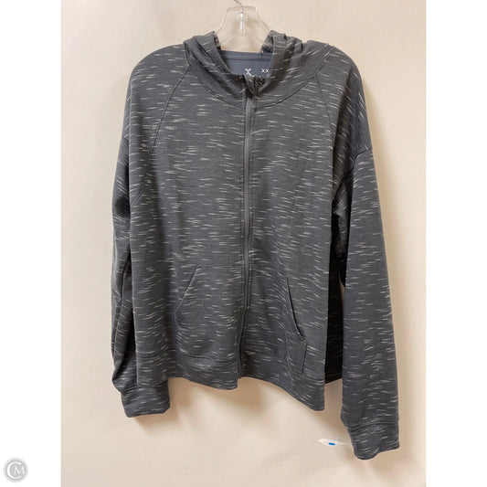 Athletic Jacket By Xersion In Grey, Size: 1x