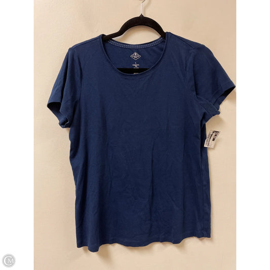 Top Short Sleeve By St Johns Bay In Navy, Size: L
