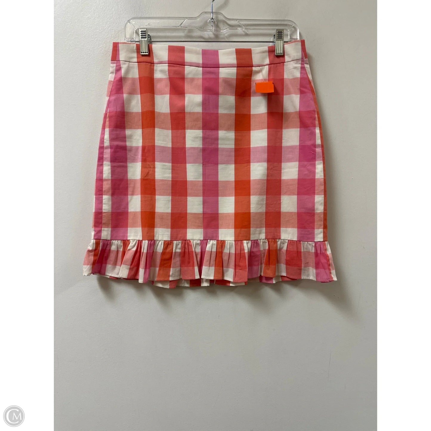 Skirt Midi By J. Crew In Orange & Pink, Size: 4