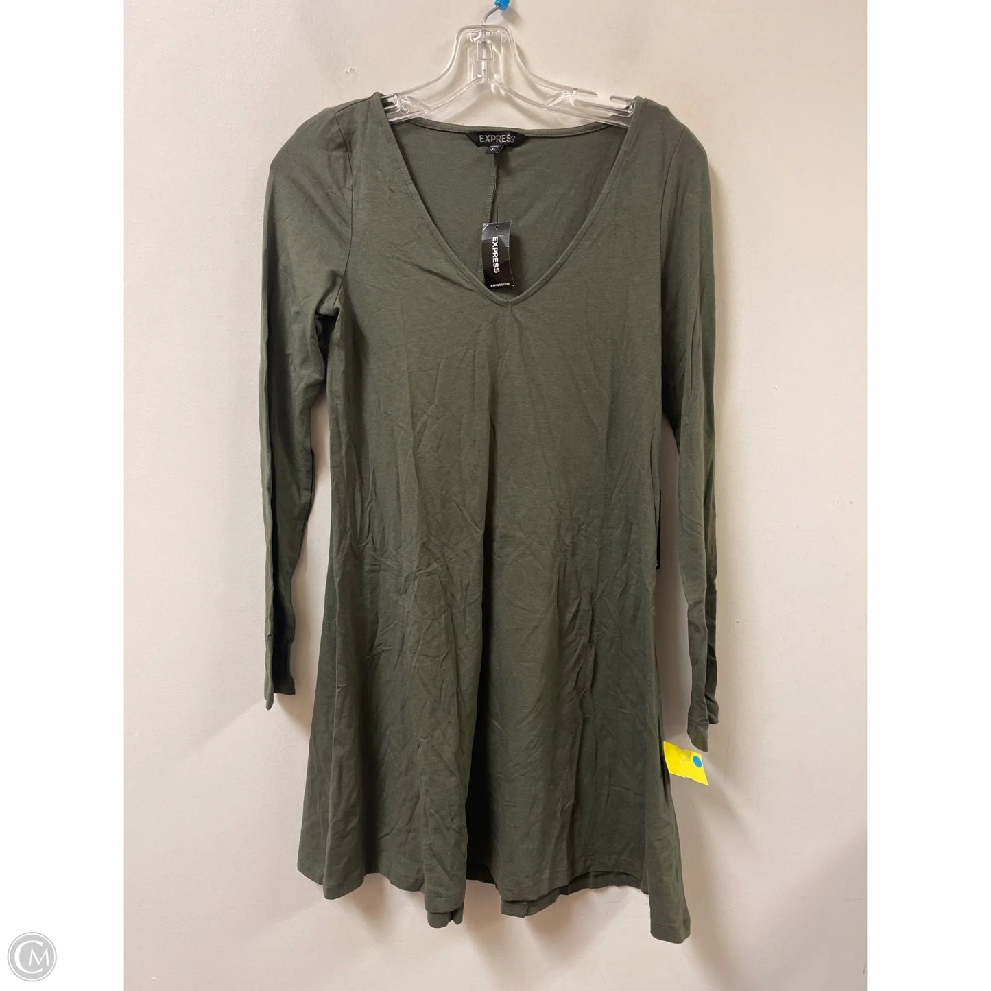 Dress Casual Short By Express In Green, Size: S
