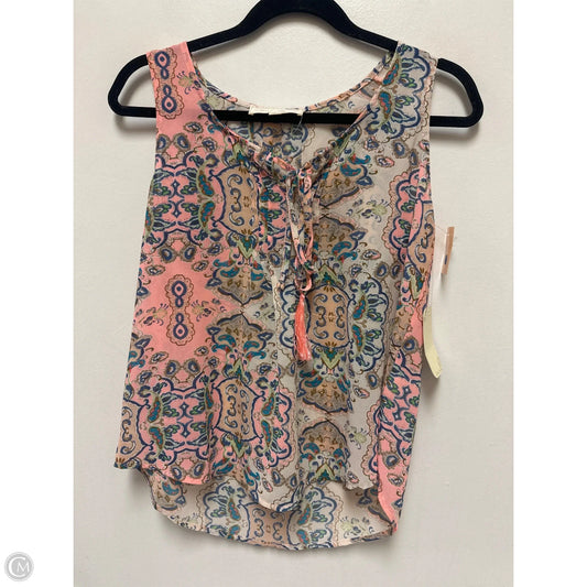 Top Sleeveless By Clothes Mentor In Pink, Size: S