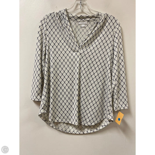 Top Long Sleeve By Charter Club In Cream, Size: Sp