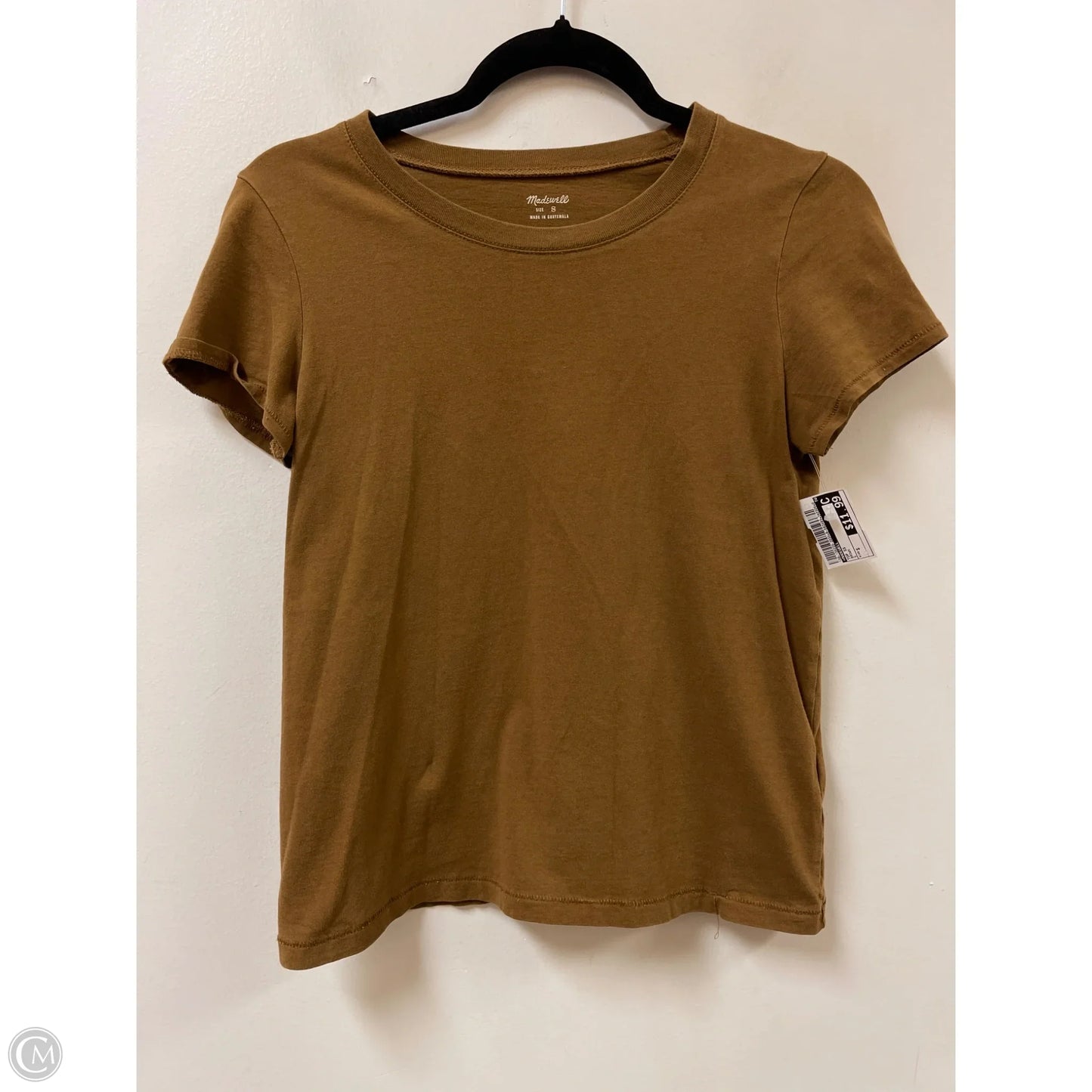 Top Short Sleeve By Madewell In Brown, Size: S