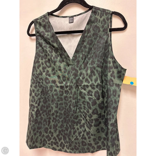 Top Short Sleeve By Shein In Black & Green, Size: Xl