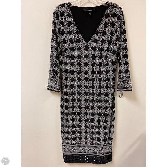 Dress Casual Midi By White House Black Market In Black & White