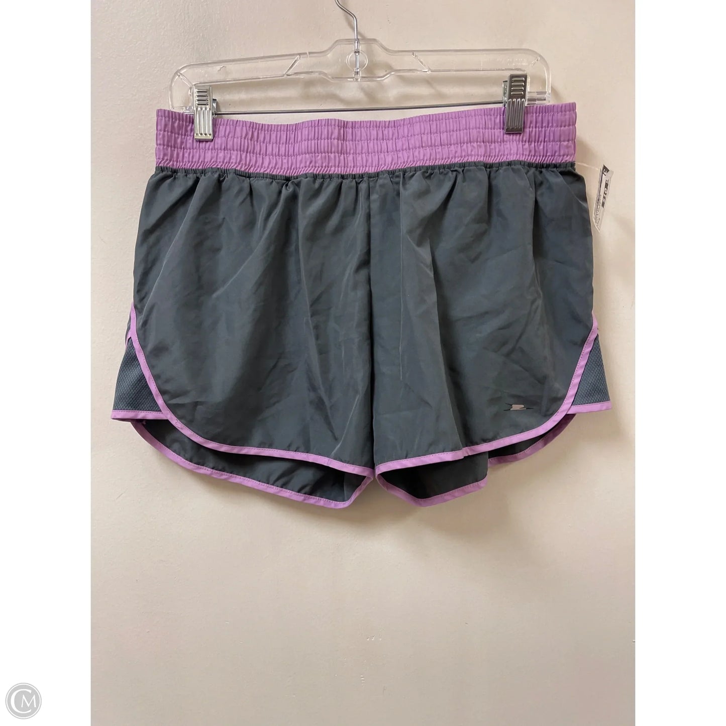 Athletic Shorts By Clothes Mentor In Grey & Purple, Size: M