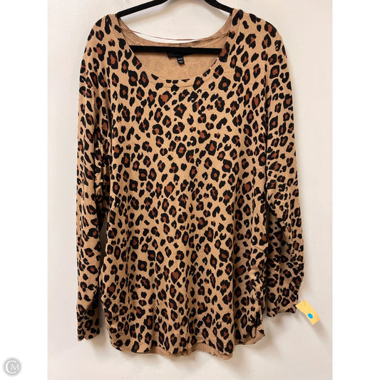 Sweater By Lane Bryant In Animal Print, Size: 3x
