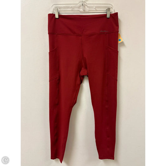 Pants Leggings By Eddie Bauer In Red, Size: 12