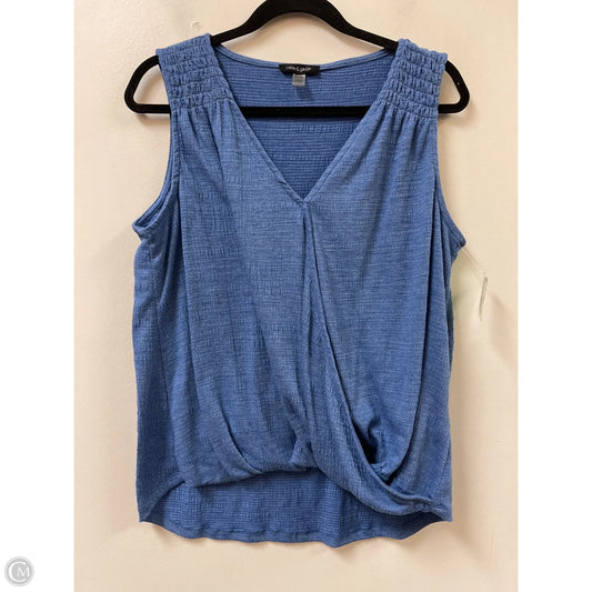 Top Sleeveless By Cable And Gauge In Blue, Size: Xl