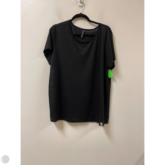 Athletic Top Short Sleeve By Torrid In Black, Size: 1x