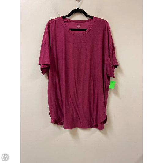 Athletic Top Short Sleeve By Old Navy In Pink, Size: Xl