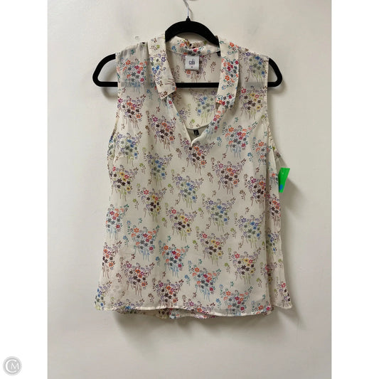 Top 2pc Short Sleeve By Cabi In Cream, Size: M