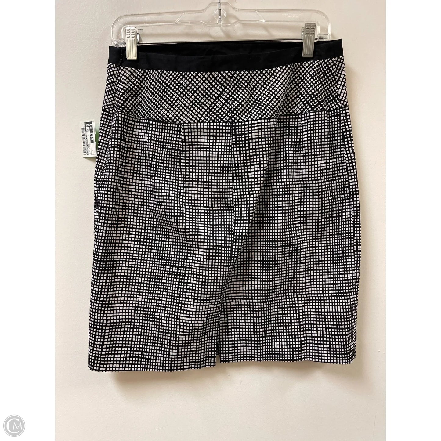 Skirt Midi By Express Design Studio In Black & White, Size: 8