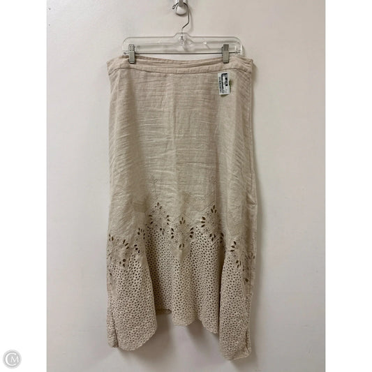 Skirt Maxi By Chicos In Cream, Size: 12