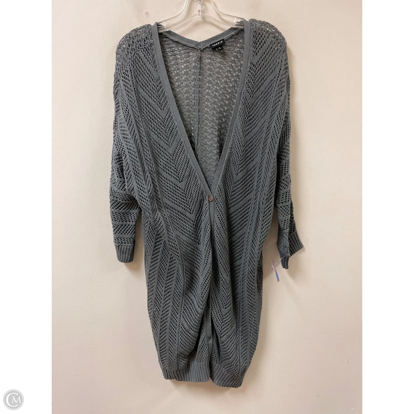 Cardigan By Torrid In Grey, Size: 2x