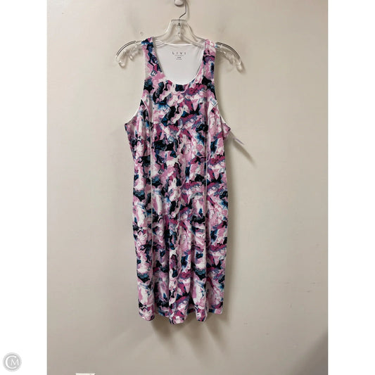 Athletic Dress By Livi Active In Black & Pink, Size: Xl
