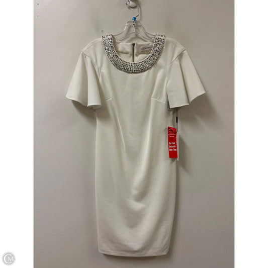 Dress Party Short By Calvin Klein In White, Size: 4