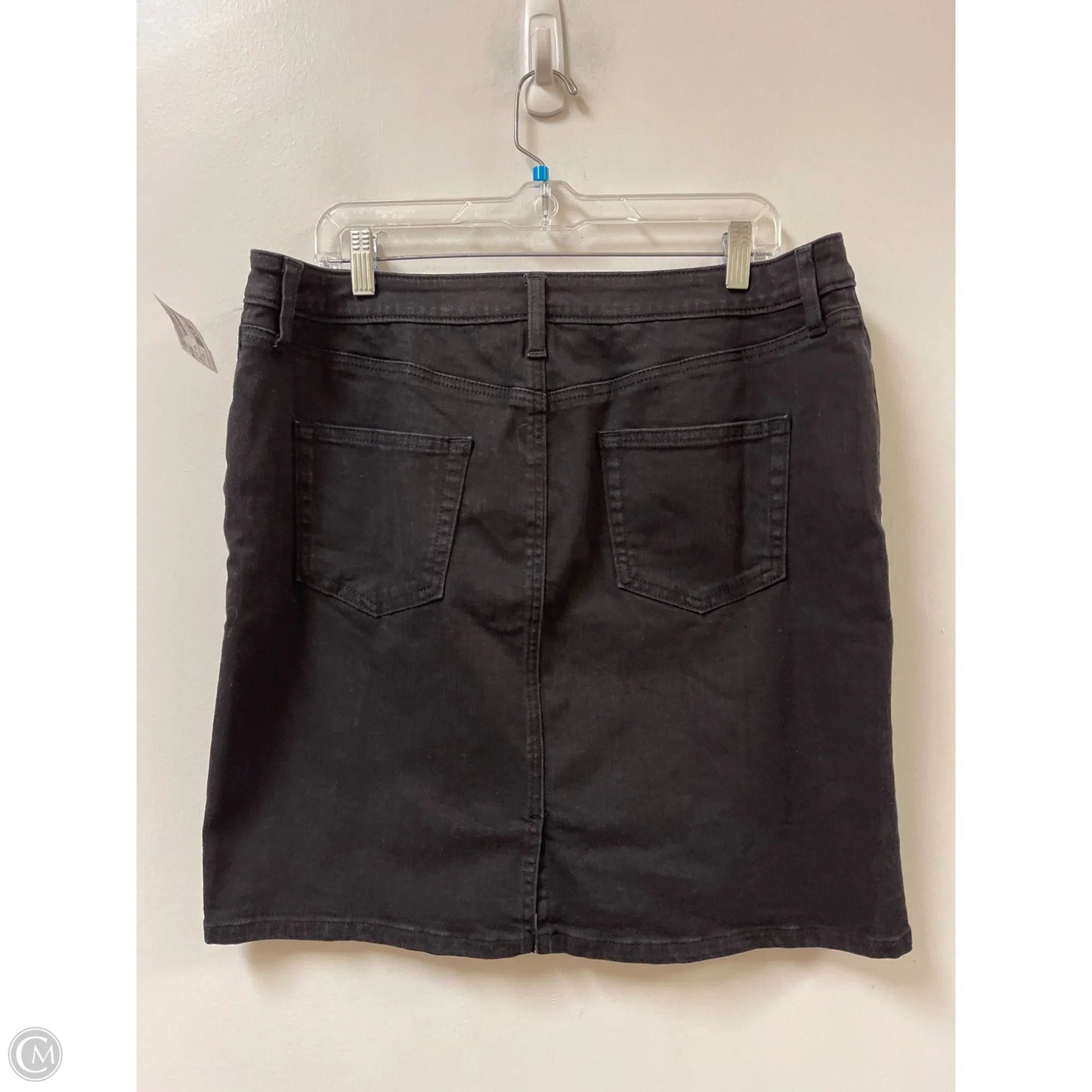 Skirt Midi By Amazon Essentials In Black Denim, Size: 16