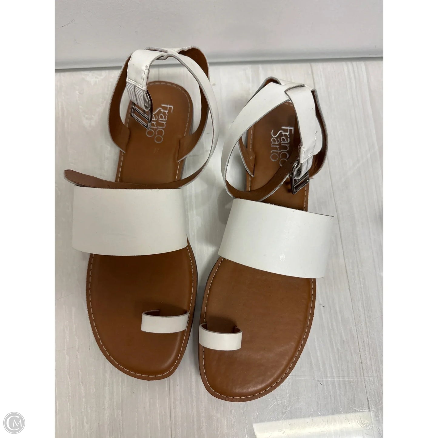 Sandals Flats By Franco Sarto In White, Size: 11
