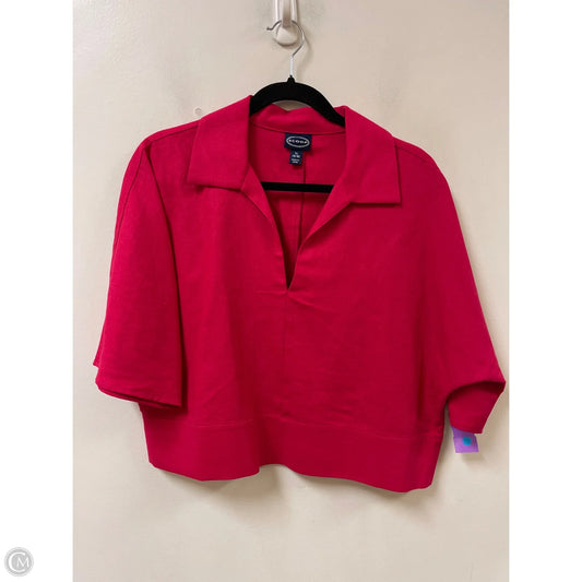 Top Short Sleeve By Scoop In Pink, Size: Xl