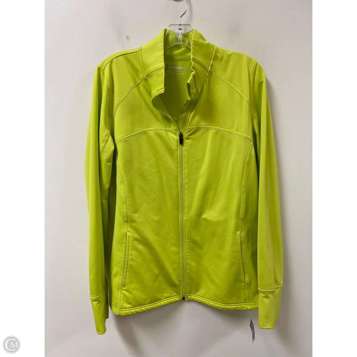Athletic Jacket By Xersion In Yellow, Size: Xl