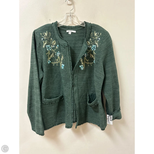 Blazer By Chicos In Green, Size: 1x