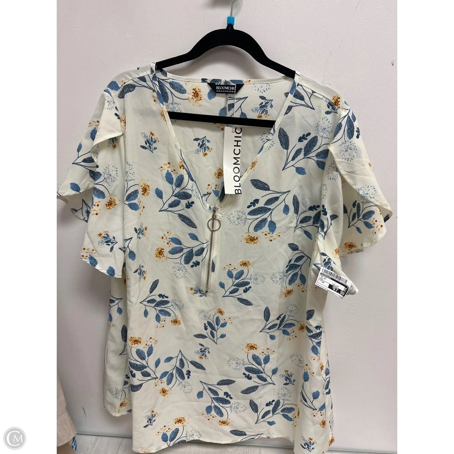 Top Short Sleeve By Bloomchic In Yellow, Size: 2x