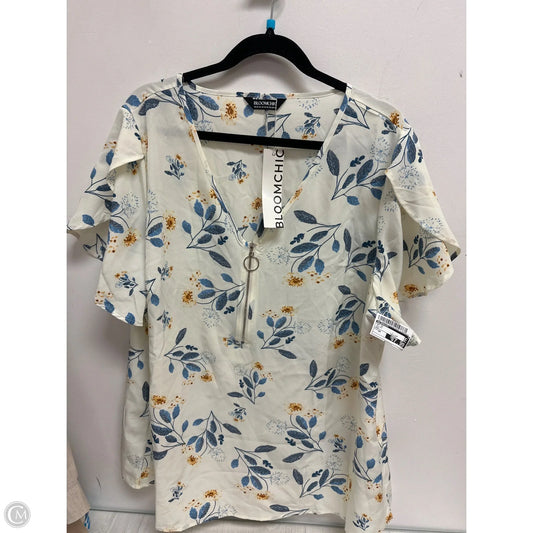 Top Short Sleeve By Bloomchic In Yellow, Size: 2x