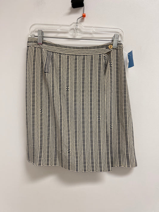 Skirt Designer By Tory Burch In Black & Cream, Size: 2