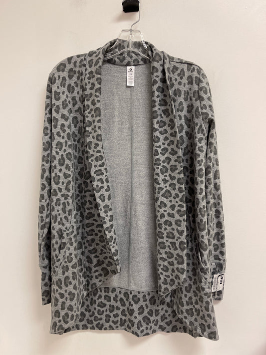 Sweater Cardigan By 90 Degrees By Reflex In Animal Print, Size: Xs