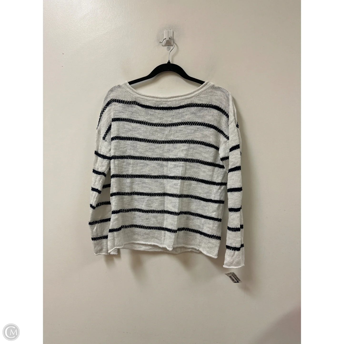 Sweater By Jones New York In Blue & White, Size: S