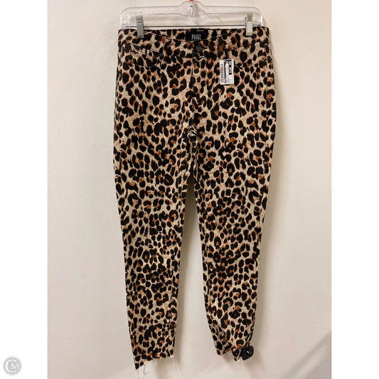 Jeans Skinny By Paige In Animal Print, Size: 6