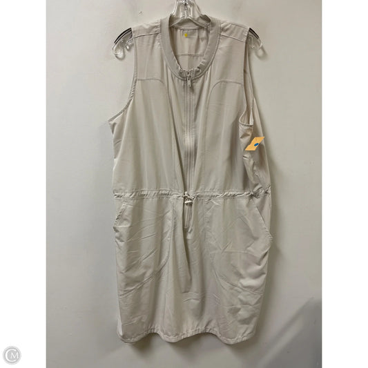 Athletic Dress By Zella In Cream, Size: 2x