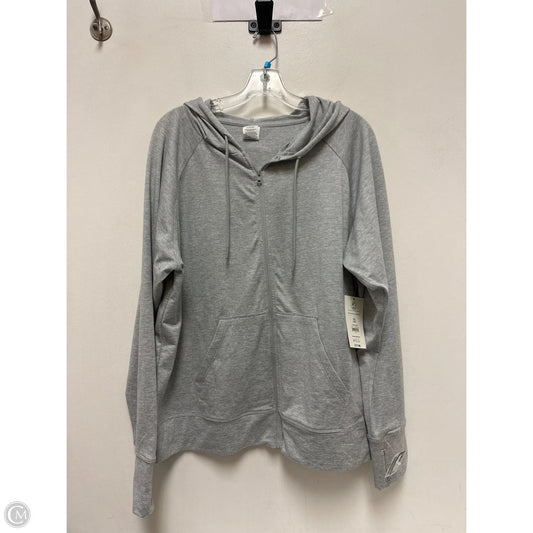Athletic Jacket By Athletic Works In Grey, Size: 1x