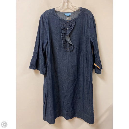 Dress Casual Short By Draper James In Blue Denim, Size: Xl