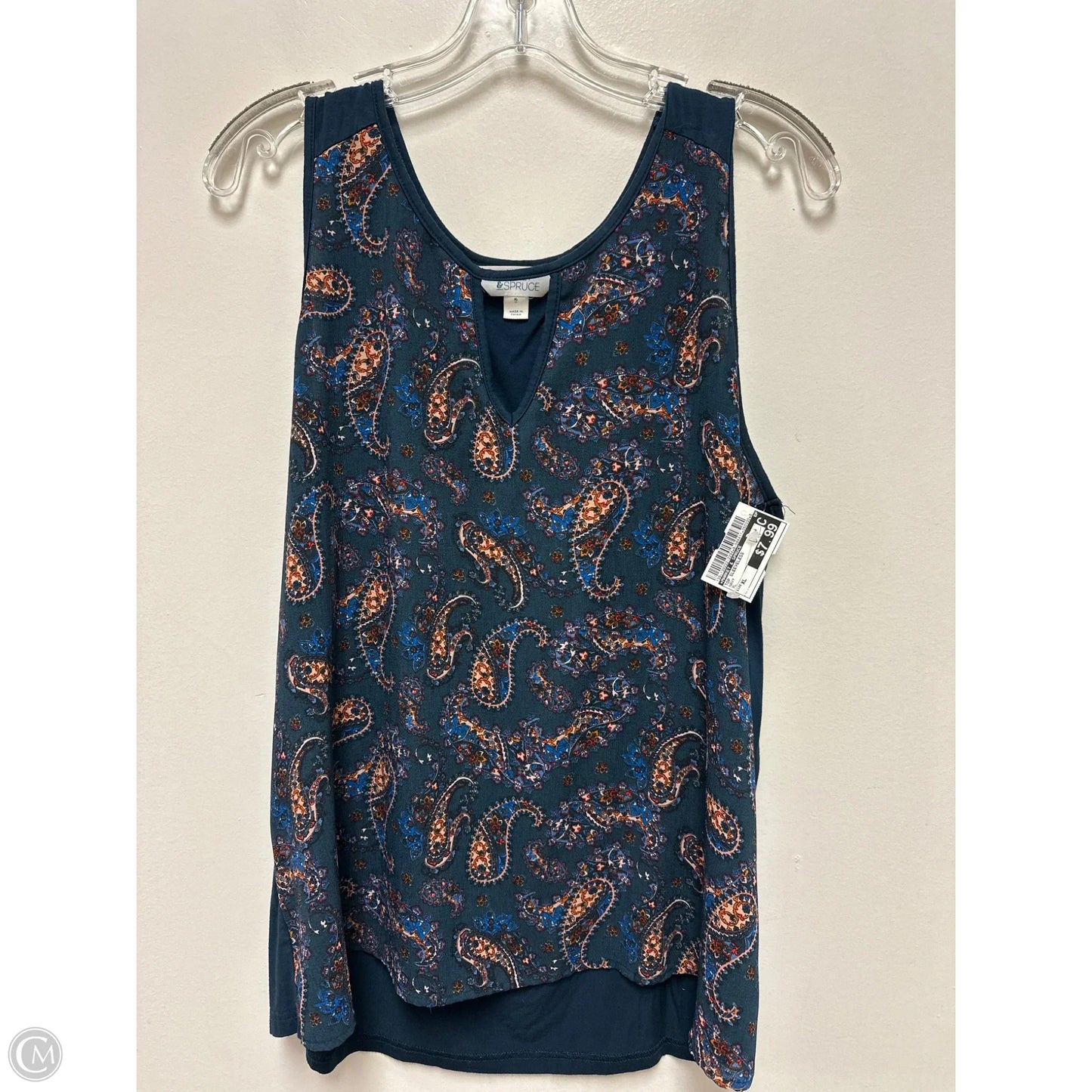 Top Sleeveless By Market & Spruce In Navy, Size: Xl