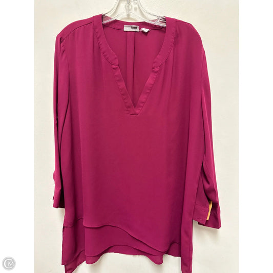 Tunic Long Sleeve By New York And Co In Purple, Size: Xl