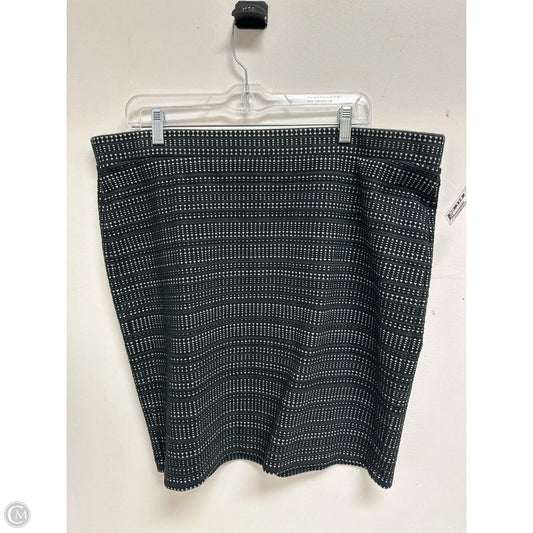Skirt Mini & Short By Loft In Black & White, Size: 16