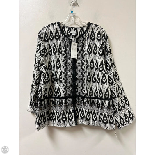 Coat Other By Chicos In Black & White, Size: Xl