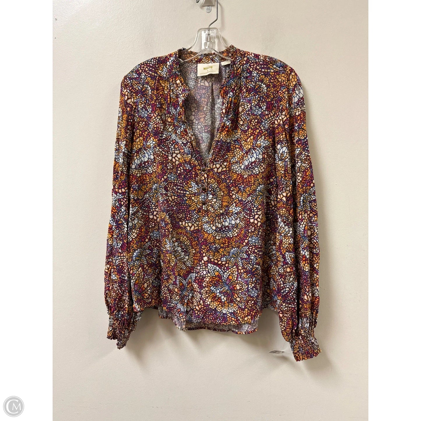 Top Long Sleeve By Maeve In Multi-colored, Size: M