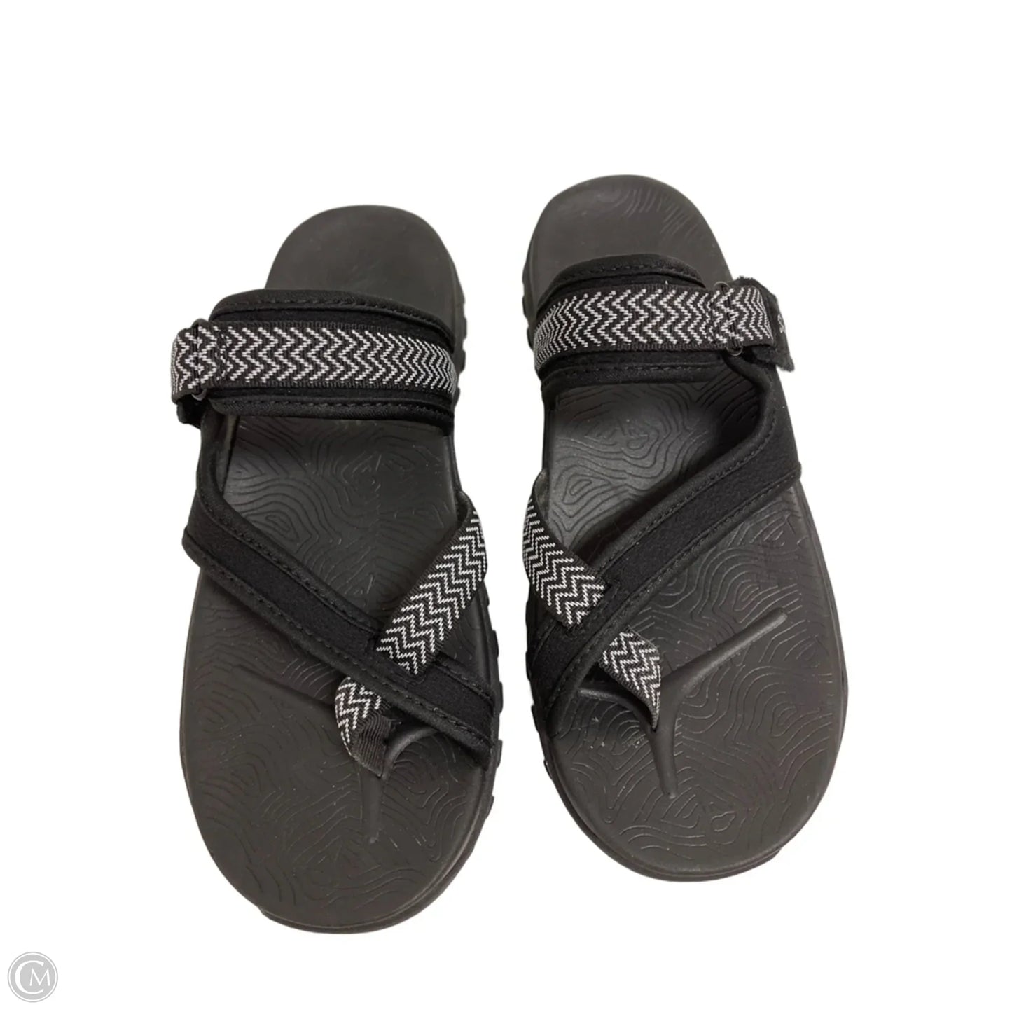 Sandals Flats By Skechers In Black, Size: 8